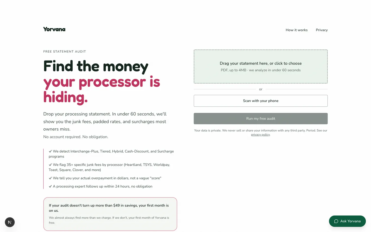 The Processor Watchdog screen in Yorvana, shown with demo data
